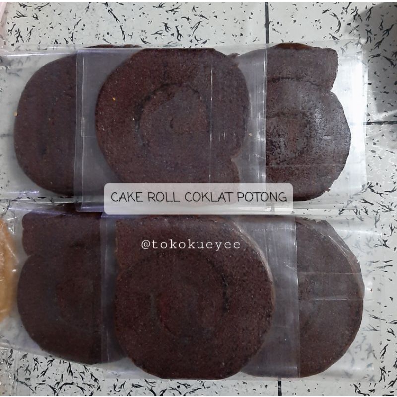 

CAKE ROLL COKLAT POTONG