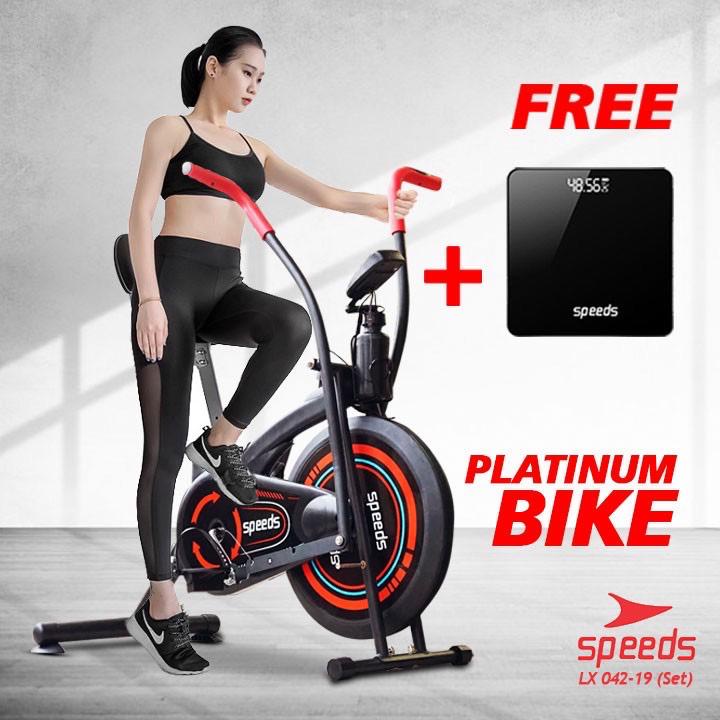 Jual SEPEDA Statis Platinum Bike SPINNING BIKE Alat Fitness Rumah AIR ...