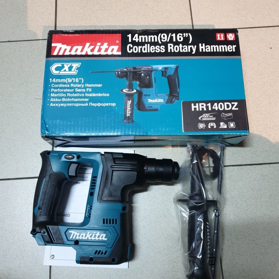 Mesin Bor Cordless Rotary Hammer 2-Mode Makita HR 140 DZ