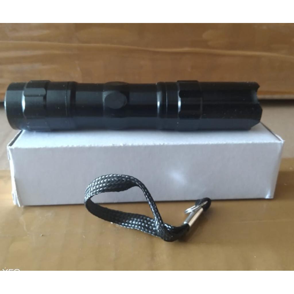 Senter 323 LED Senter Outdor Camping Flashlight with Strap Tali Gantungan Senter Camping