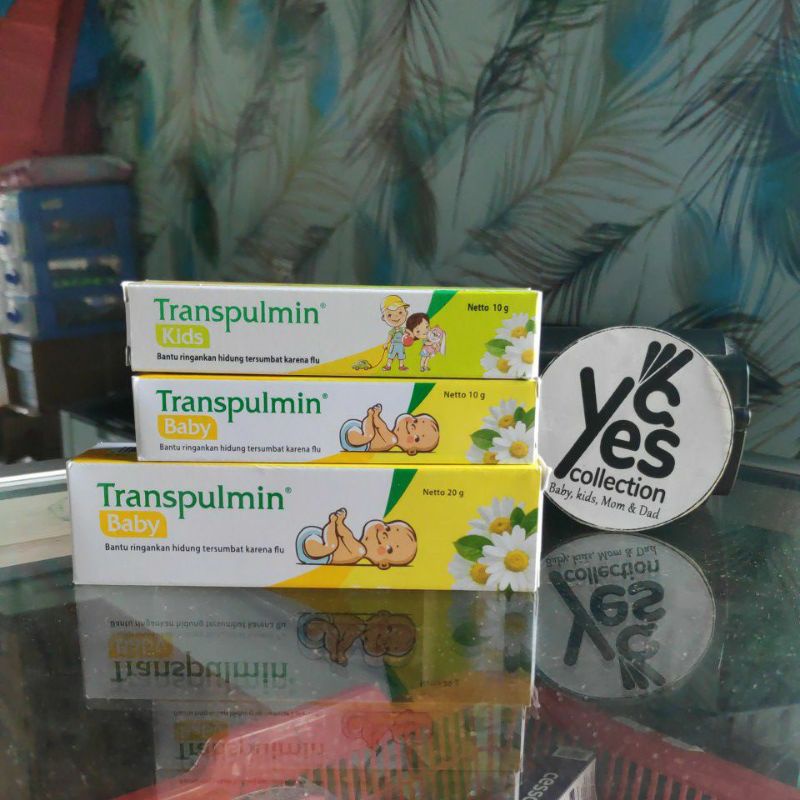 Transpulmin baby Kids 10 - 20 g meringankan hidung tersumbat flu bayi anak flue pilek balsem cream