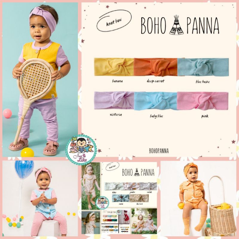 Bohopanna Knot Bow Warna Terbaru (BohoBaby & Kids)