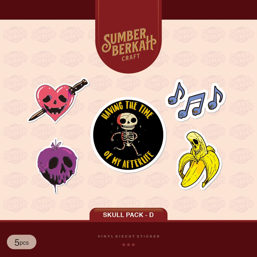 

STICKER SKULL PACK - D