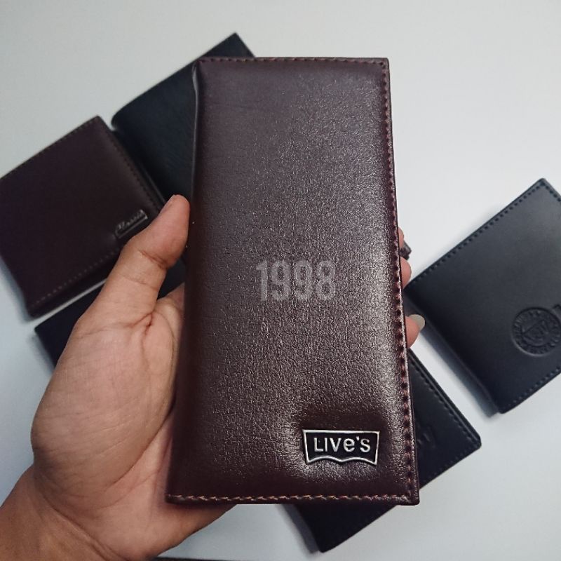 DOMPET PRIA KULIT SINTETIS PU LEATHER / DOMPET MURAH / DOMPET LEVIS / DOMPET KULIT BISA COD / DOMPET