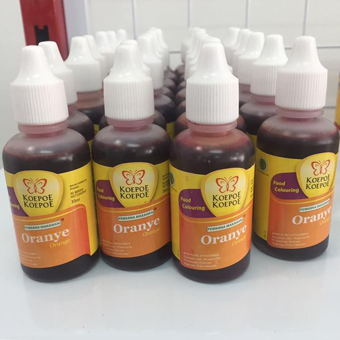 

31.87-Kue- Koepoe Koepoe/Kupu Kupu Pewarna Orange 30Ml -Terlengkap-Termurah-Dijamin.