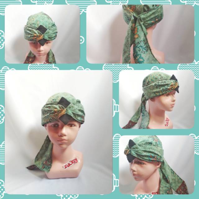 Blangkon Anak anak bayi batik ikat kepala bando Udeng Totopong Jawa Sunda batik anak anak