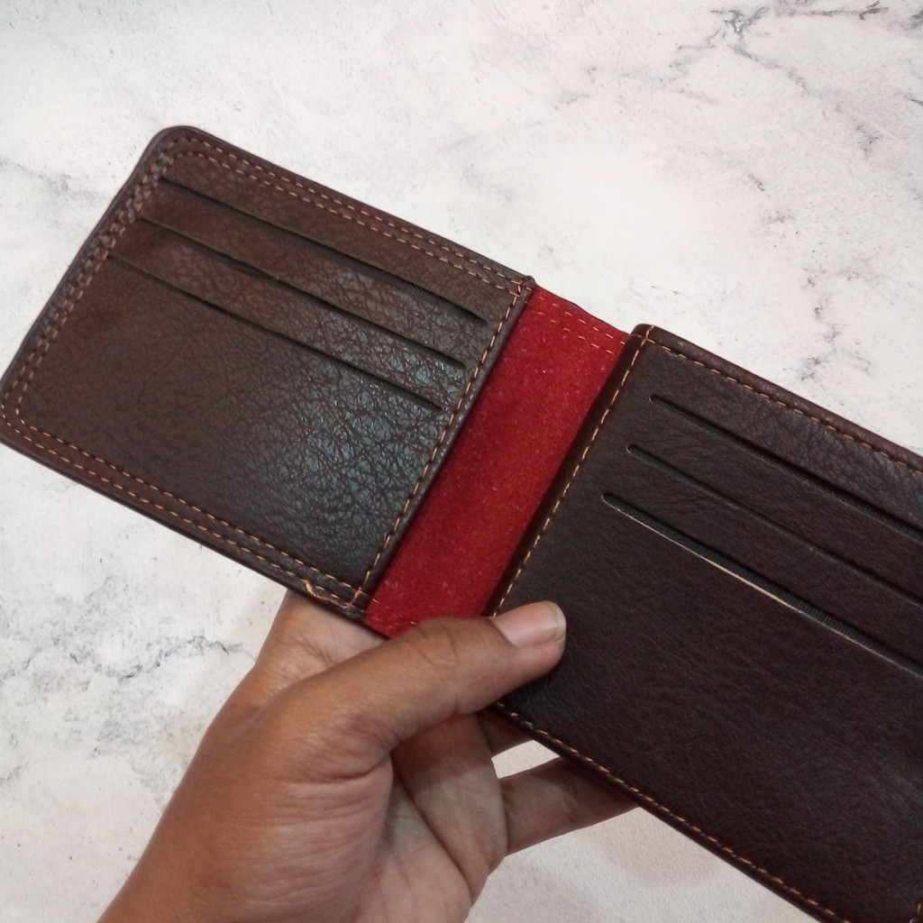 ( GS ) DOMPET PRIA / DOMPET LIPAT PRIA DOMPET KULIT DESIGN KANCING