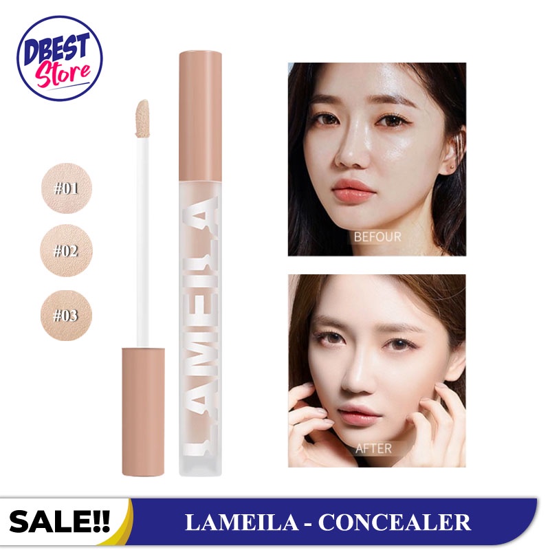 Lameila Liquid Concealer Matte Tahan Lama &amp; Waterproof / Make Up Penutup Noda Pada Wajah