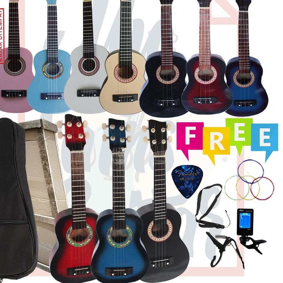 (ykci-50) ukulele senar 4 concert bonus terlengkap free paking kayu bergaransi 377