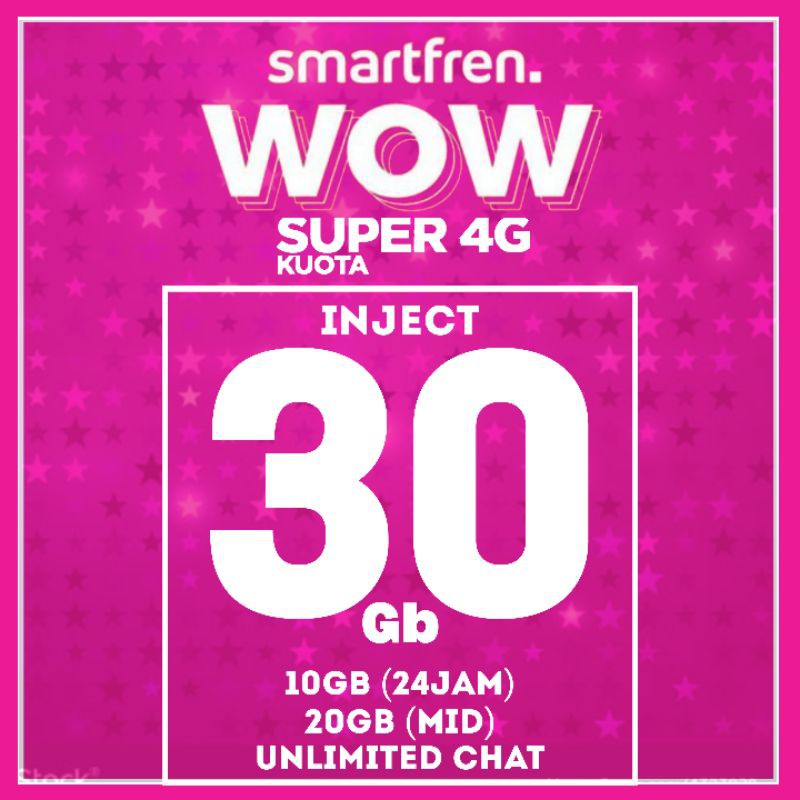 KUOTA MURAH SMARTFREN SUPER 4G 40GB UNLIMITED 30HARI