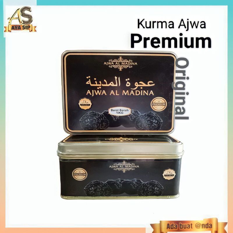 

KURMA AJWA ORIGINAL Super Kualitas Fress 1kg Kurma Nabi dan Rosull Kurma Ajwa Al madinah Arab Kemasan Mewah Kaleng Kurma Oleh Oleh Haji dan Umroh