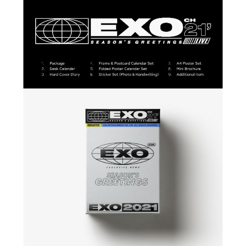 Sharing EXO SEASON GREETING 2021 (EXO SG) benefit withdrama & 11st