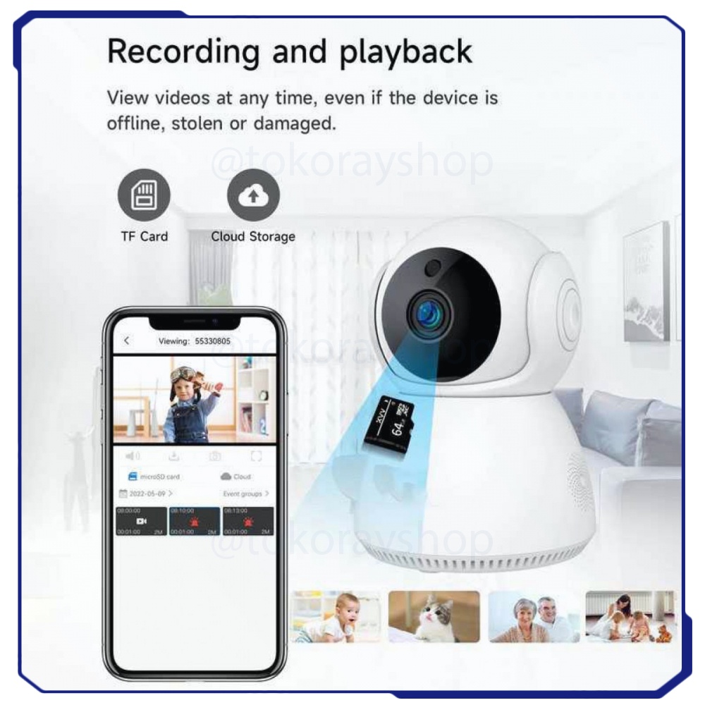 Kamera CCTV WiFi PTZ Smart Camera 2K - XVV-3630S-Q8