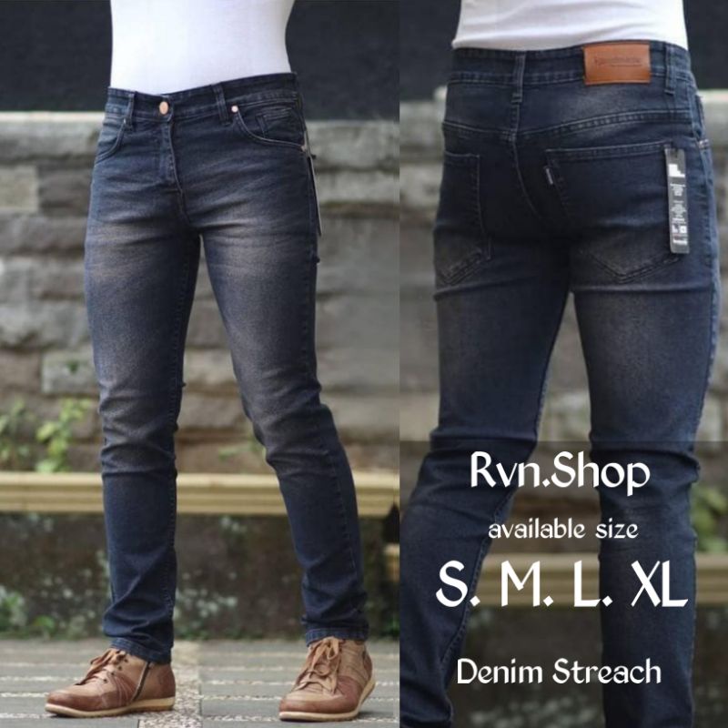 CELANA PANJANG PRIA JEANS SLIMFIT DENIM STRETCH ORIGINAL TERBARU