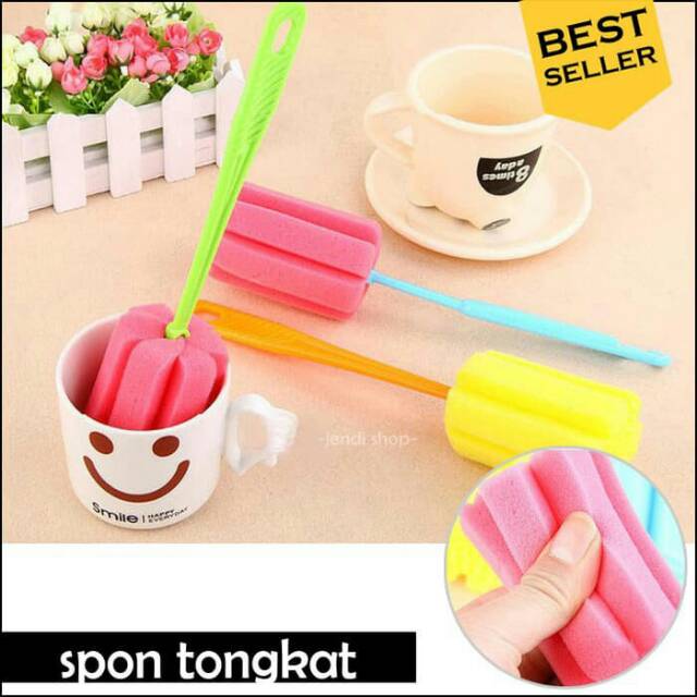 Spon Sponge Sikat Pembersih Gelas dan Botol murah