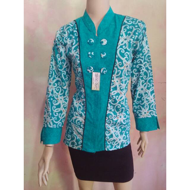 Blouse Kalimantan Hijau Ada Ukuran Jumbo Nya Batik Besar Arta Batik Seragam Batik L Ada Couple Batik