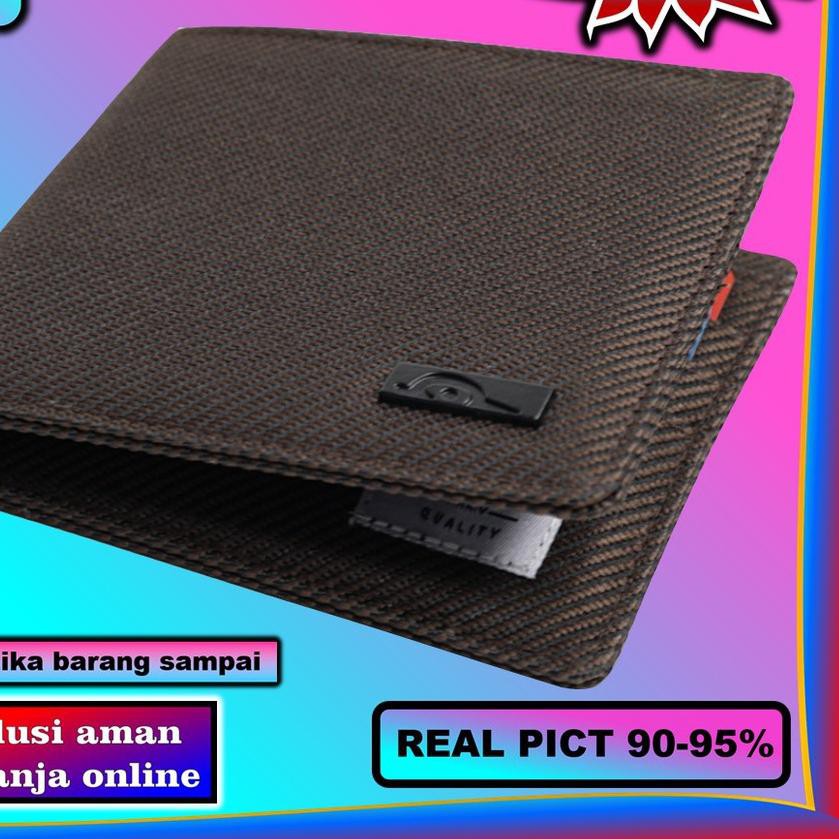 ♧ JFR Wallet dompet lipat pria kulit kanvas fashion, dompet laki laki kecil, dompet mini cowok jp 07