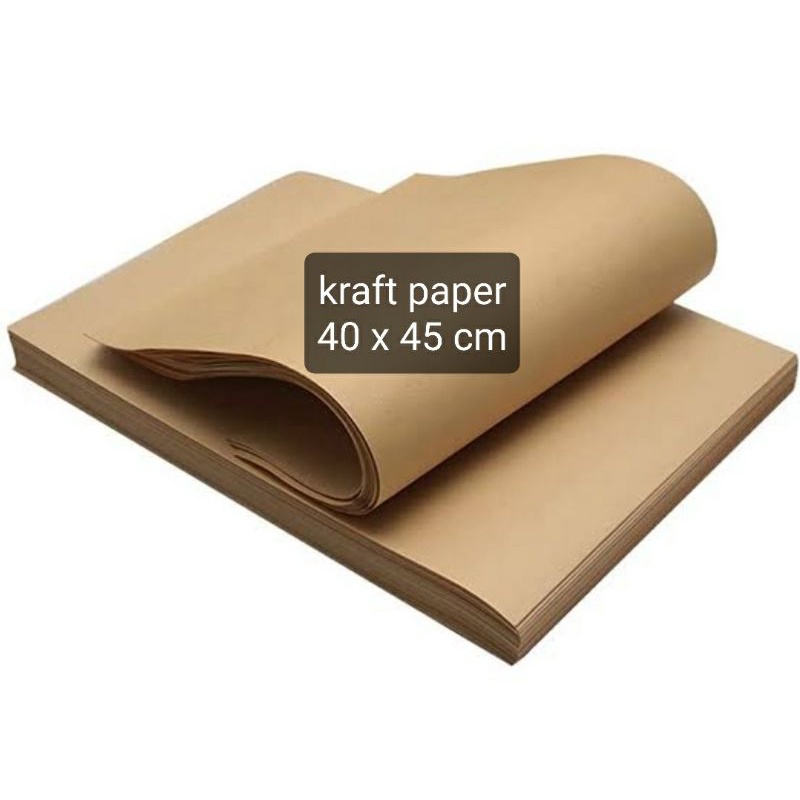 

brown kraft paper uk. 40cm x 45 cm | kertas coklat