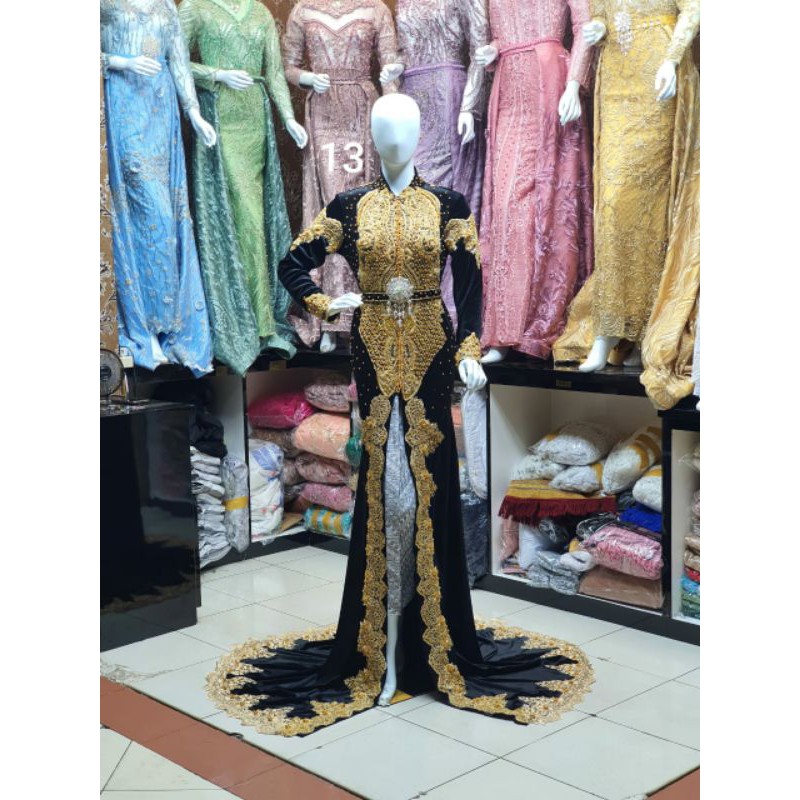 GAUN PENGANTIN BELUDRU BERKOR FULL PAYET MEWAH MODERN//BAJU ADAT JAWA //GAUN