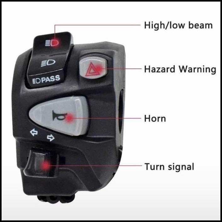 Saklar Holder Domino Kiri Nmax Pcx Adv Vixion Cbr Fino Satria Fu