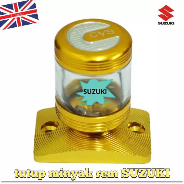 TUTUP / Tabung Minyak Rem Variasi Motor SUZUKI - GOLD