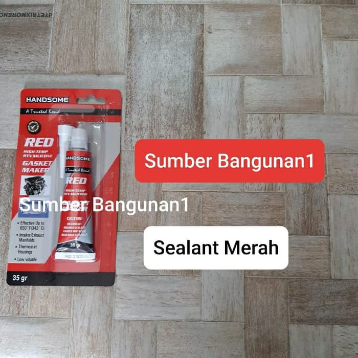 Lem Sealant merah | Lem gasket | lem kaca perekat