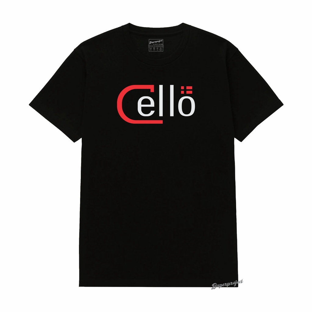 Kaos Logo Audio System Mobil Cello Audio cotton combed 20s