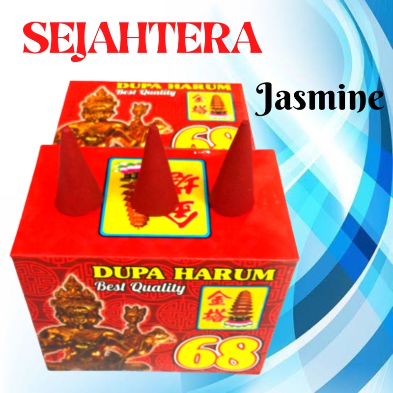 Dupa Tumpeng 68 wangi “Jasmine” kotak 250gr Merah