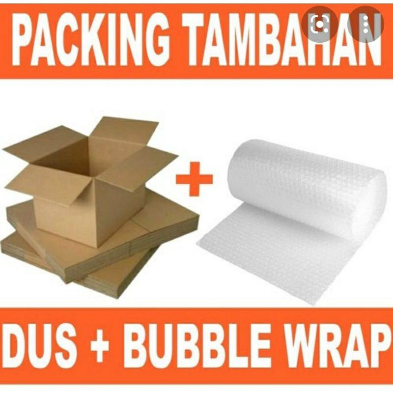 

Tambahan packing kardus + bubble wrap