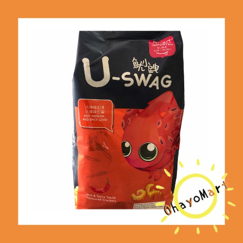 Miaow Miaow U-swag / Uswag Hot&Spicy Squid / Squid Crackers Pedas 120g