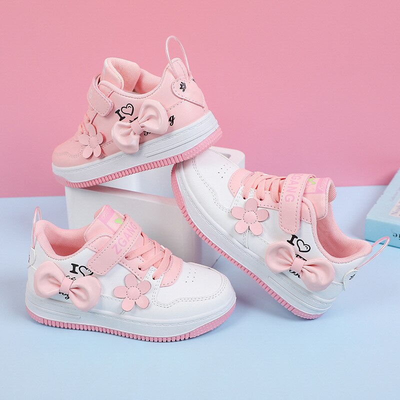 Sepatu Anak Perempuan ASTER MOTIF PINKY LOVE 039 Shoes - Sepatu Sport Anak Casual Import