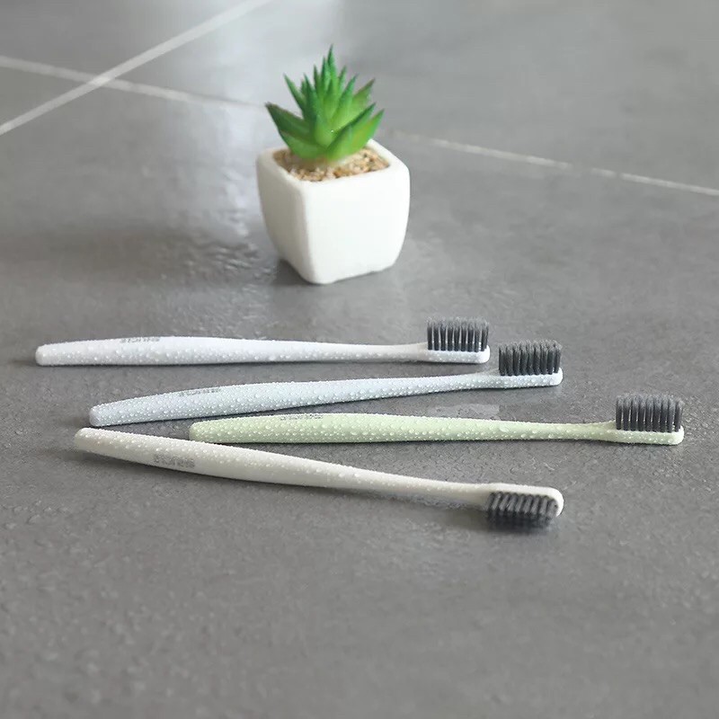 Sikat Gigi lembut sensitif pepsodent Toothbrush Bamboo Charcoal Travel Korea design minimalis