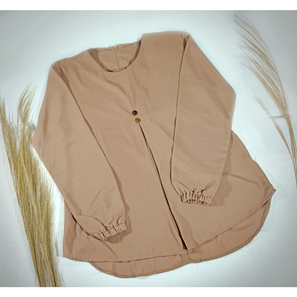 BAJU ATASAN BLUS WANITA / Kemeja Blus/Atasan Wanita /Kemeja Polos / BAJU KANTOR/ KEMEJA BLUS WANITA 