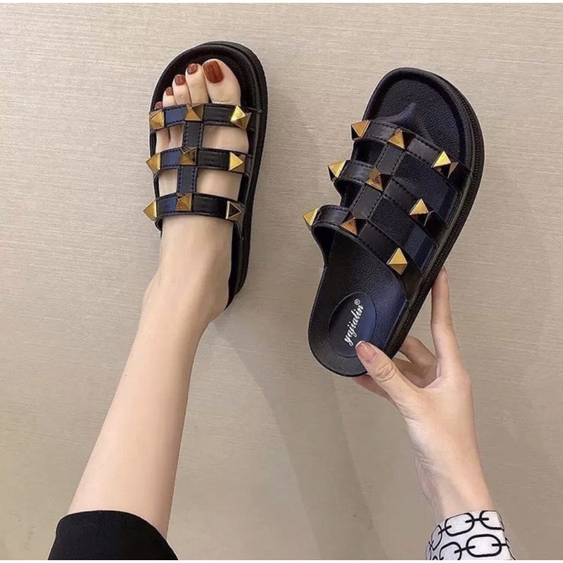 2116  sepatu sendal wanita import realpict