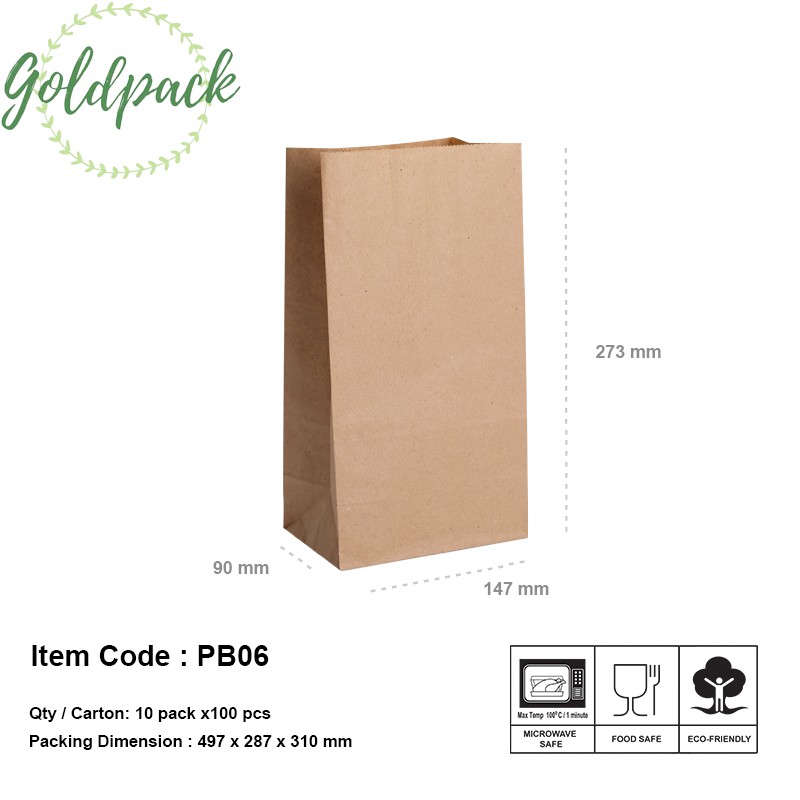 

Paperbag grocery murah / kantong kertas belanjaan pb06 - 100 pcs