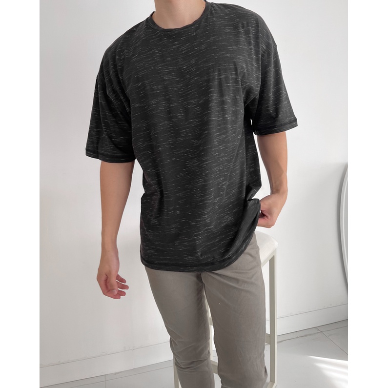 Kadaka MT-0104 Oversized T-Shirt Pria Crewneck Two Tone
