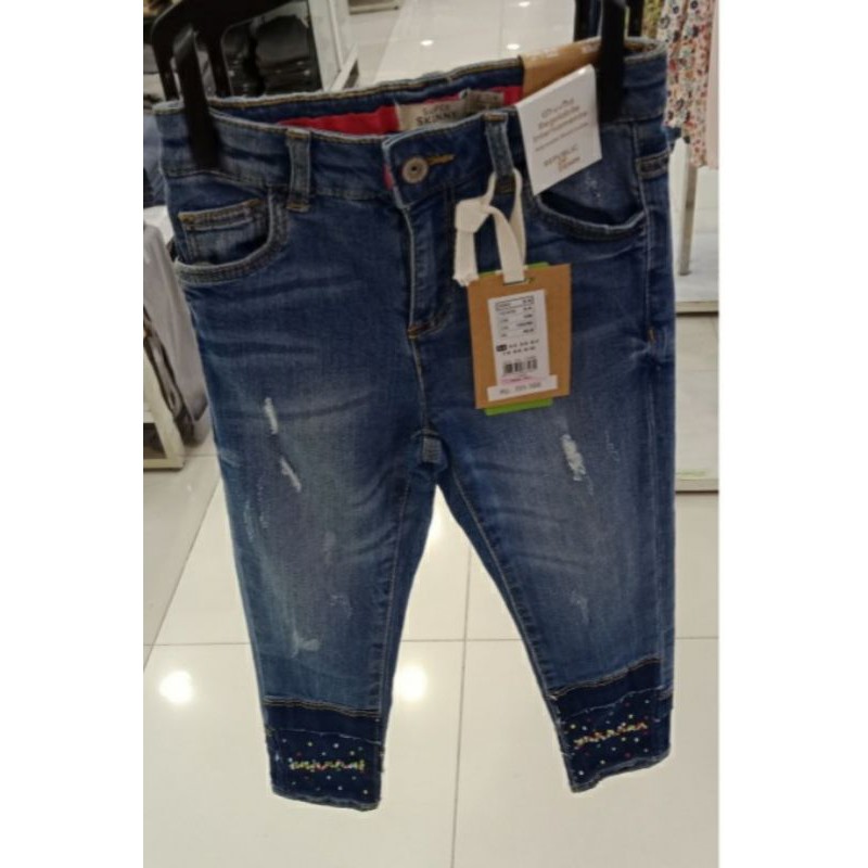 celana jeans anak perempuan ovs kids size 4-14thn