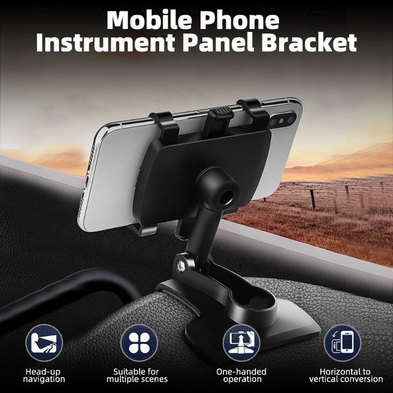 HD35 Car Holder car mount dasbor sunvisor spion meja dudukan penyangga HP MOBIL Phone Holder