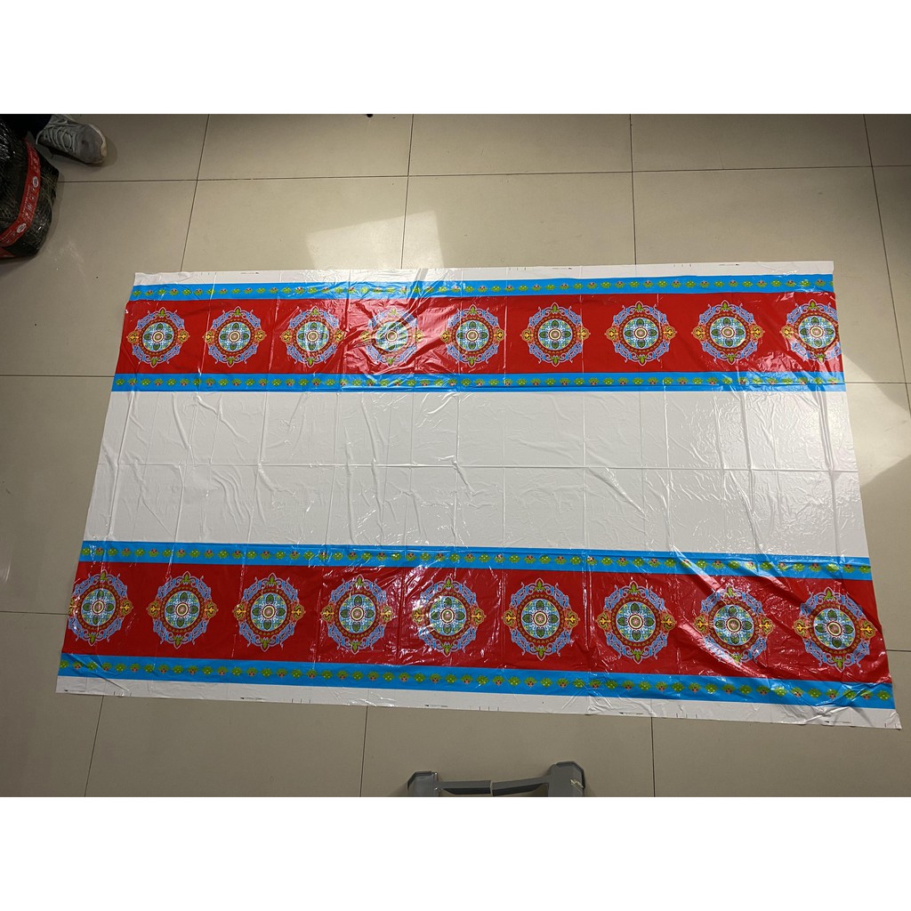 Taplak Meja/Table Cover Plastik/Plastic Motif Pesta Party Ulang Tahun/Plastik PVC Ukuran 100x137CM