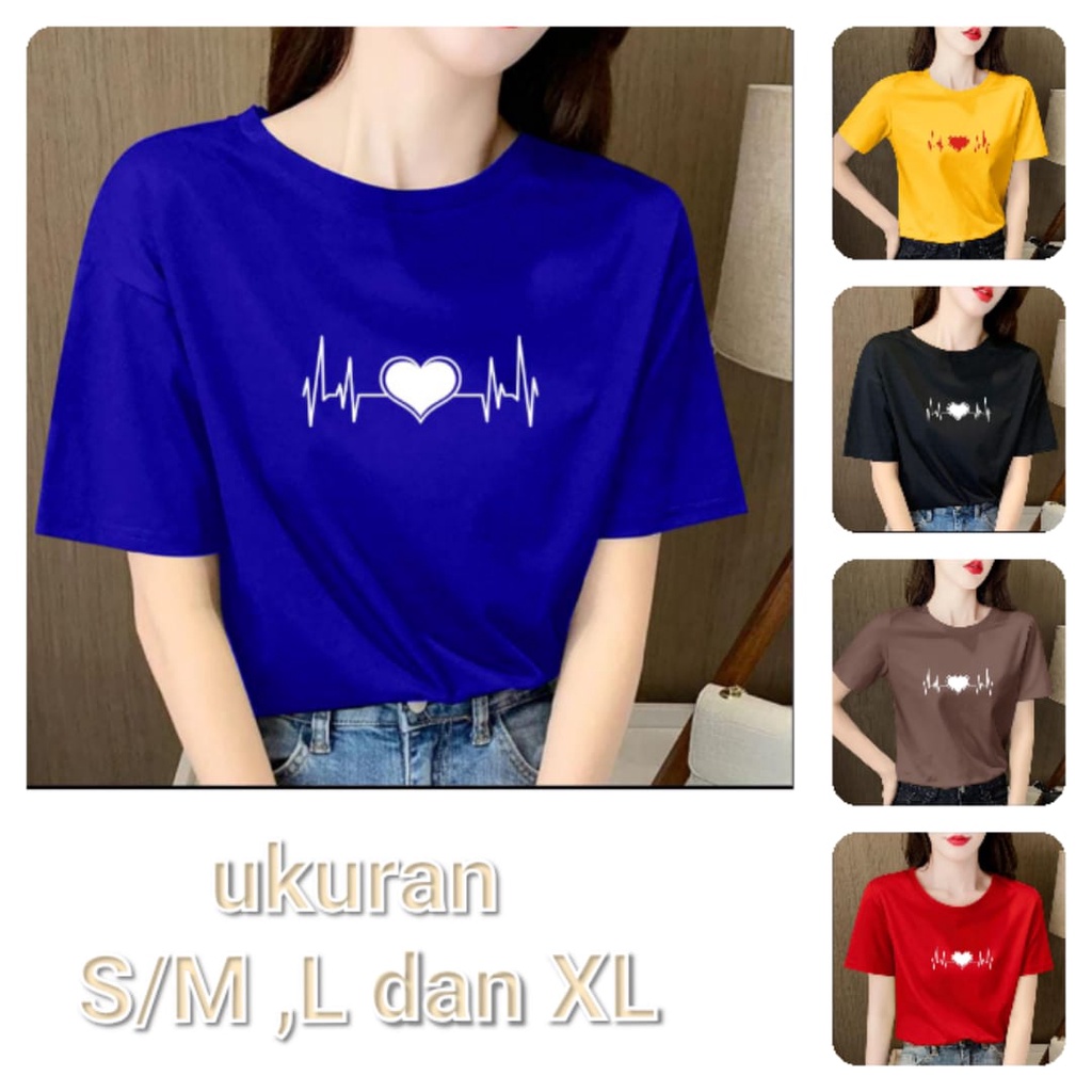 kaos oblong  ABG  love / kaos terlaris / kaos termurah / kaos kekinian - alipio fashion