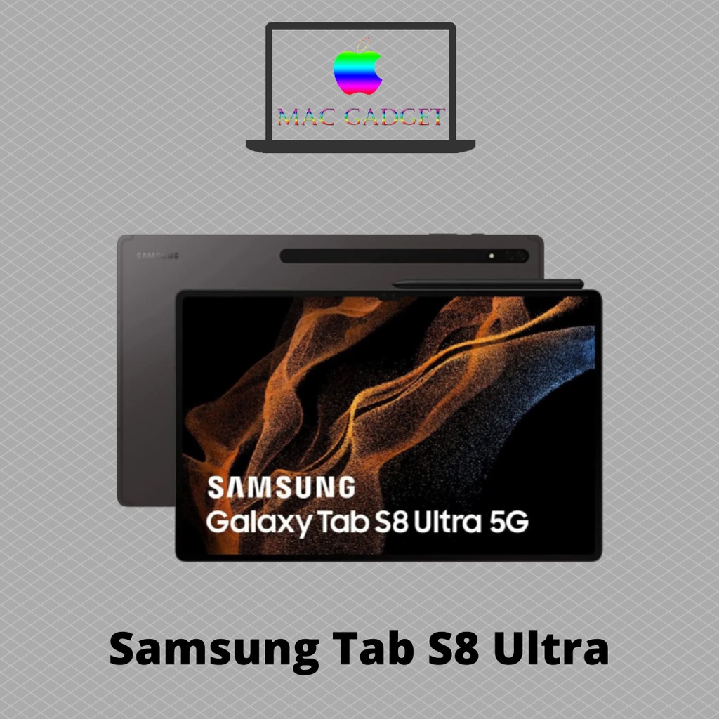samsung tab s8 ultra 5g 12 256gb gray garansi resmi tablet