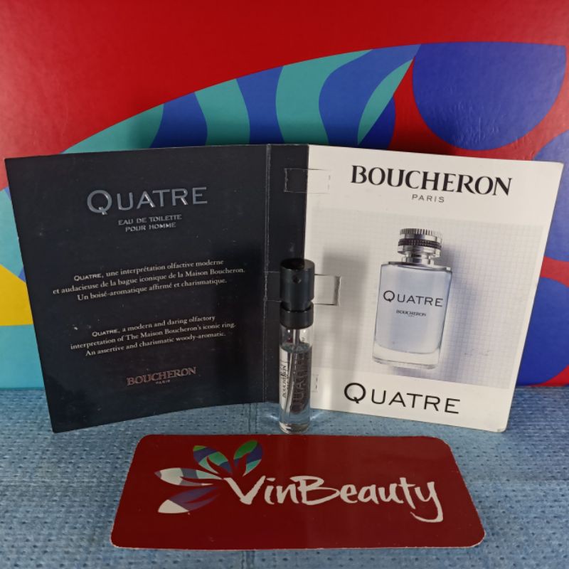 Vial Parfum OriginaL Boucheron Quatre EDT Pour Homme 2 ml Murah