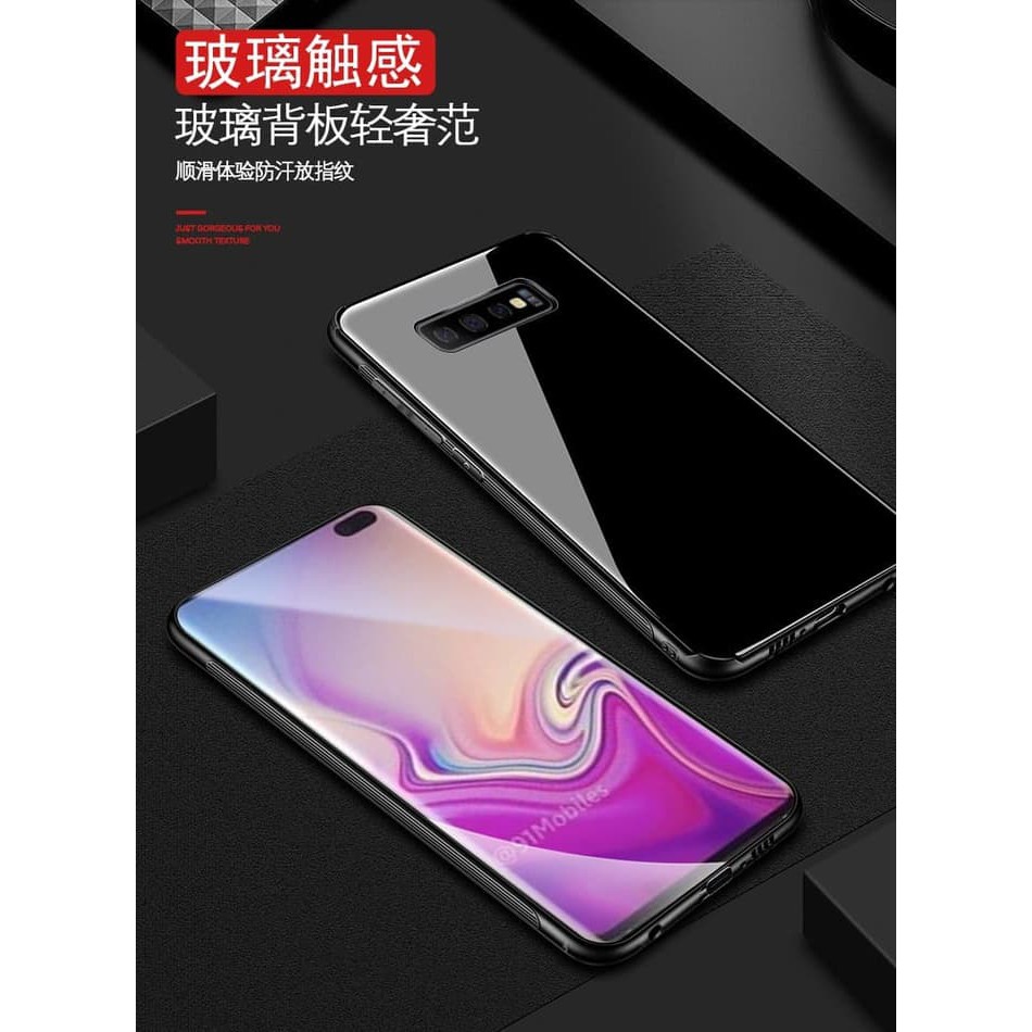 Samsung S10e S10 e Premium Glass Case - Hitam