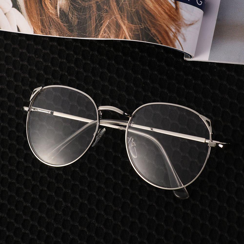 Nanas Kacamata Logam Wanita Pria Vision Care Oversized Spectacles Optical Glasses