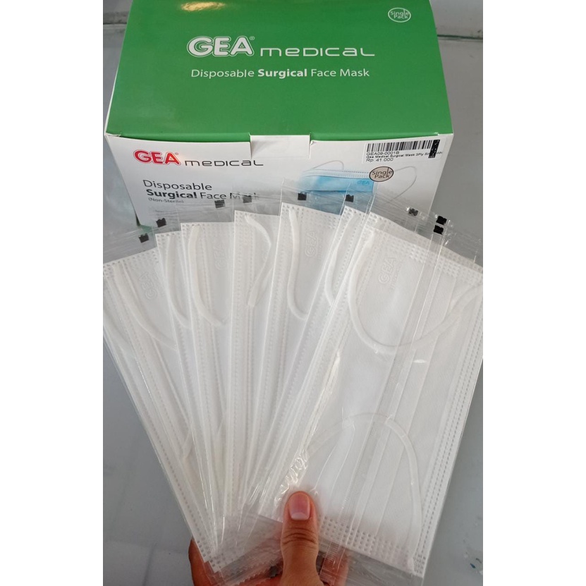GEA Masker Earloop single pack 50pcs