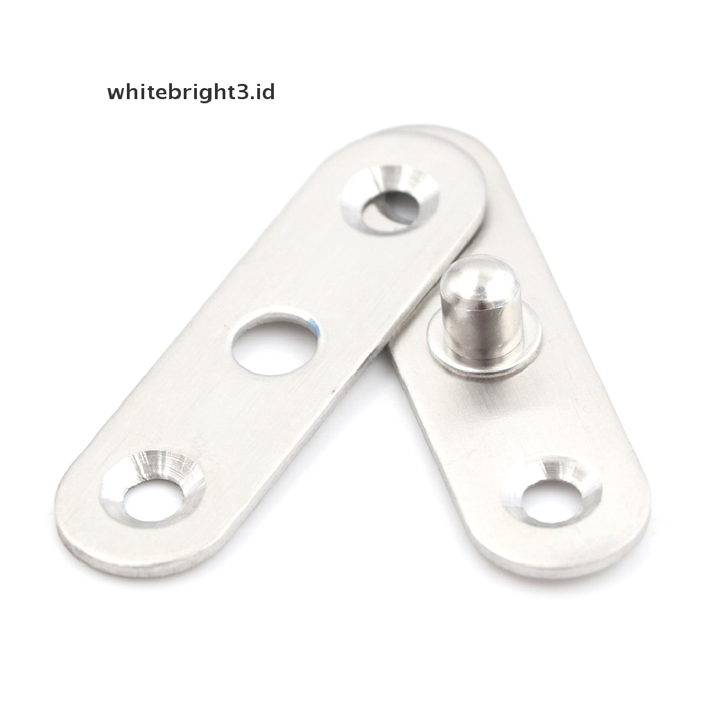 (whitebright3.id) Engsel Pintu Putar 360 Derajat Bahan Stainless Steel Ukuran 56mm