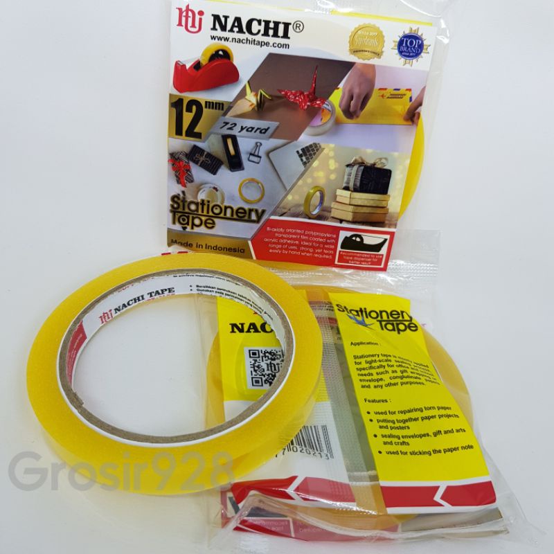 

Selotip / Solatip / Isolasi / Stationery Tape Nachi Tape 12 mm / ½ inchi