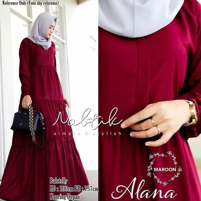 Gamis Syar'i Wanita Original | Alana Maxi Dress