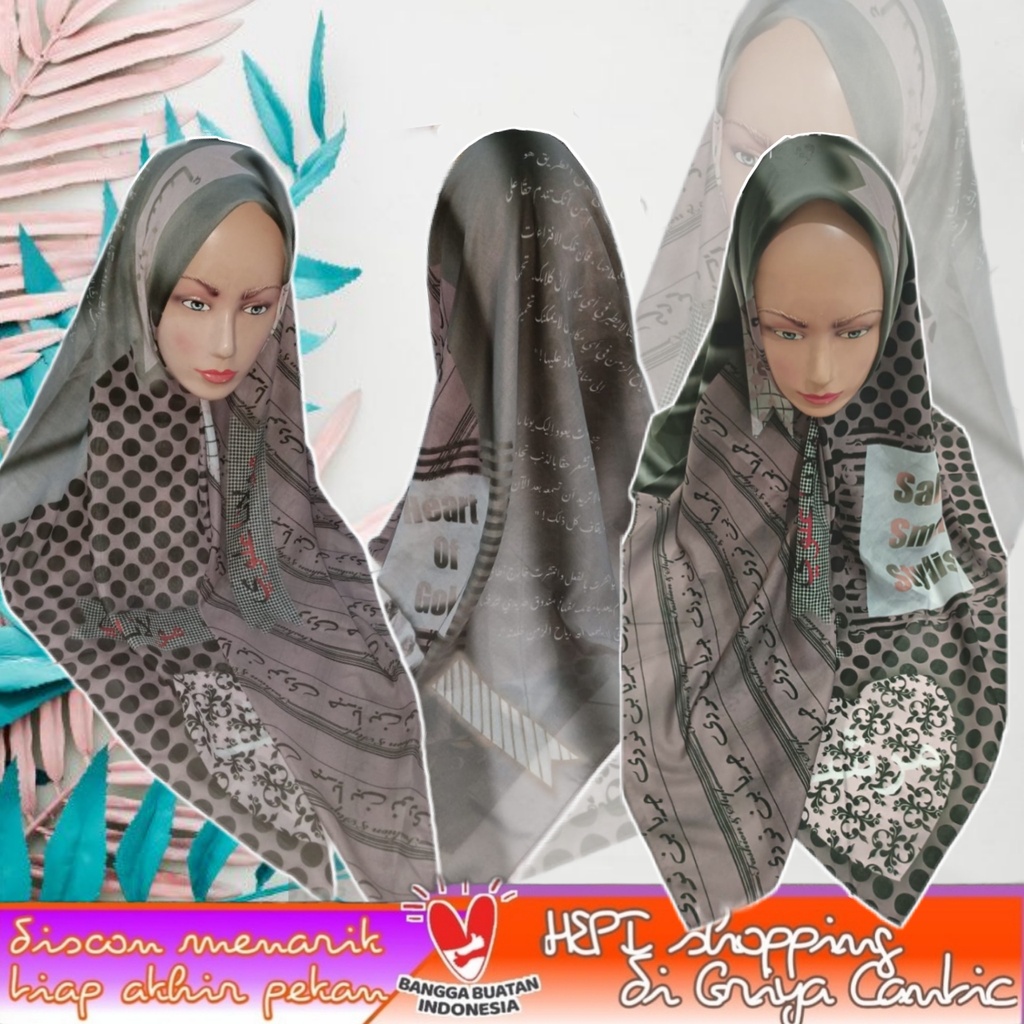 Jilbab Li Scarf edisi Feather Scarf