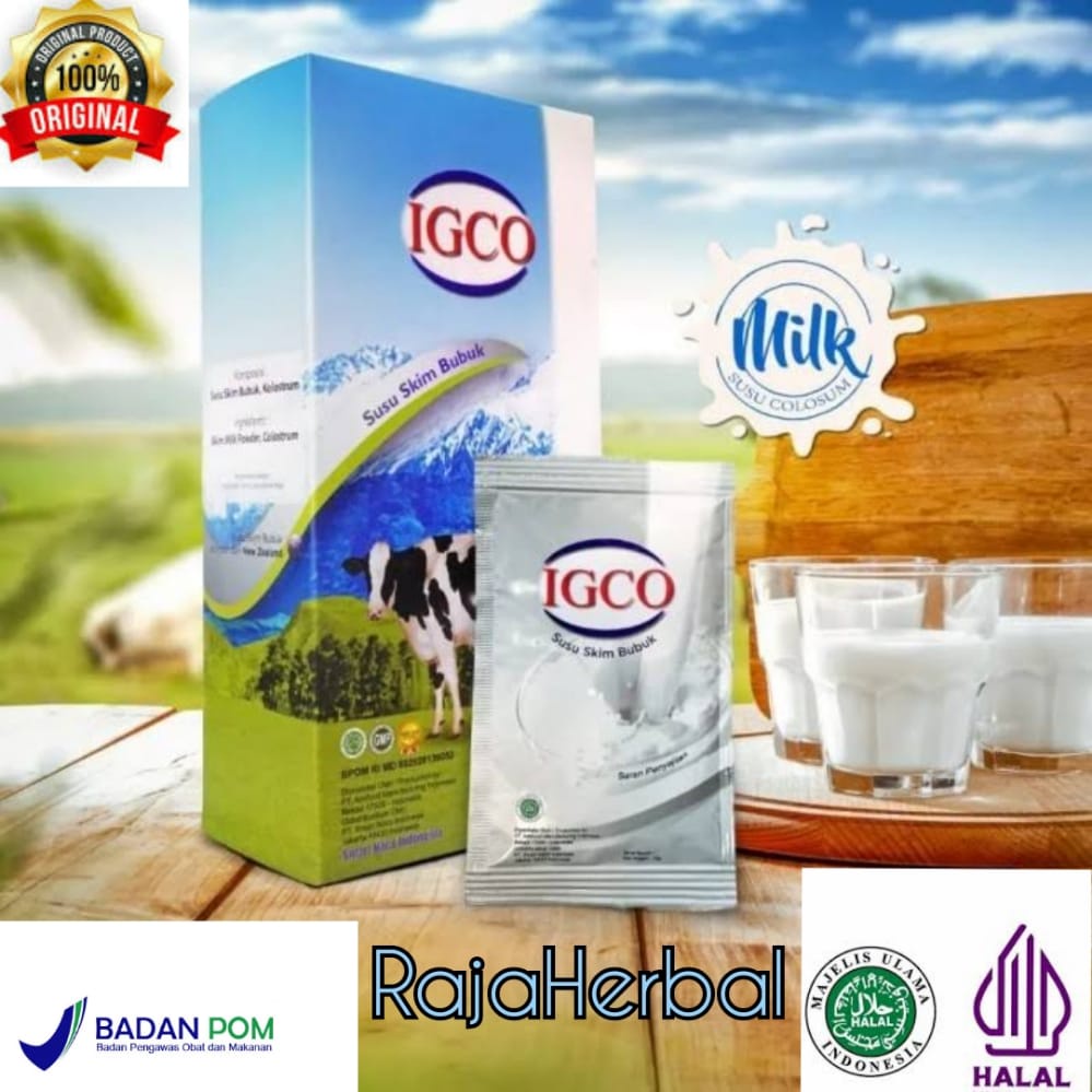 

SUSU IGCO PER BOX SUSU SKIM COLOSTRUM KOLOSTRUM IGCO ORIGINAL ASLI